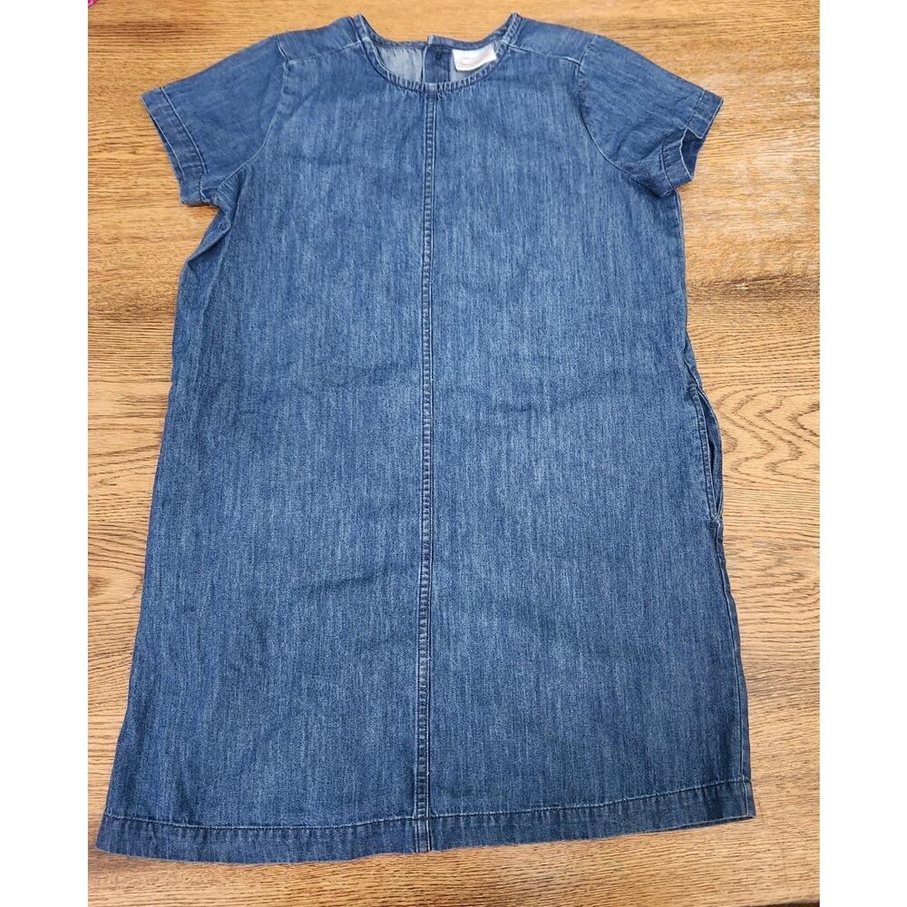Hanna Andersson Denim Shirt Pocket Dress